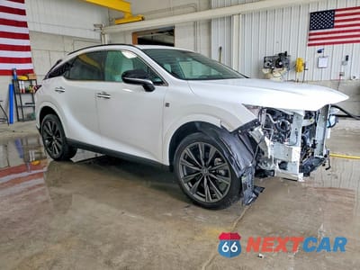 Czwarte zdjęcie samochodu z boku: 2026 LEXUS RX 350 F SPORT DESIGN VIN:2T2BAMCA5TC130802 - miniatura