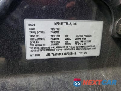 Zdjęcie 13 z 13 samochodu: 2024 TESLA MODEL Y VIN:7SAYGDEEXRF068446 - miniatura