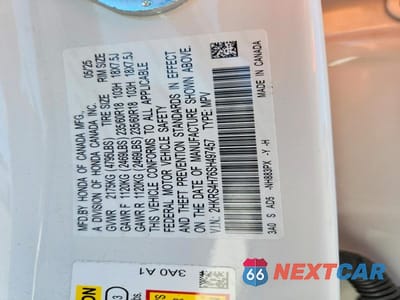 Zdjęcie 13 z 13 samochodu: 2025 HONDA CR-V EXL VIN:2HKRS4H76SH497457 - miniatura