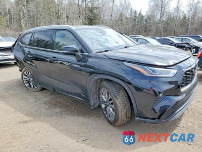 Czwarte zdjęcie samochodu z boku: 2020 TOYOTA HIGHLANDER HYBRID PLATINUM VIN:5TDEBRCH3LS002087 - miniatura