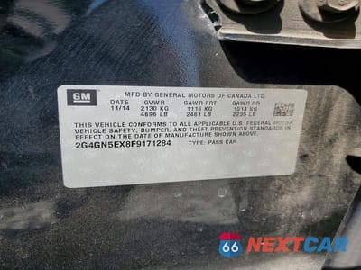 Zdjęcie 12 z 12 samochodu: 2015 BUICK REGAL PREMIUM VIN:2G4GN5EX8F9171284 - miniatura