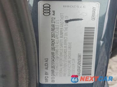 Zdjęcie 12 z 12 samochodu: 2014 AUDI A6 PREMIUM PLUS VIN:WAUGFAFC4EN050881 - miniatura