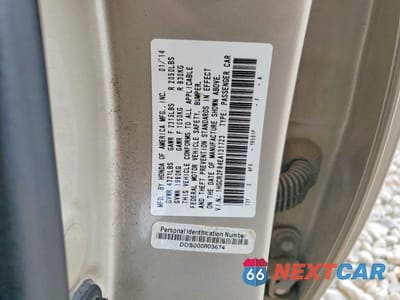 Zdjęcie 13 z 13 samochodu: 2014 HONDA ACCORD EXL VIN:1HGCR2F84EA131723 - miniatura