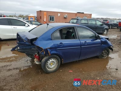 Trzecie zdjęcie samochodu z tyłu: 2009 HYUNDAI ACCENT GLS VIN:KMHCN46C69U286266 - miniatura