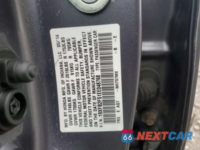 Zdjęcie 12 z 12 samochodu: 2014 HONDA CIVIC LX VIN:19XFB2F51EE048768 - miniatura