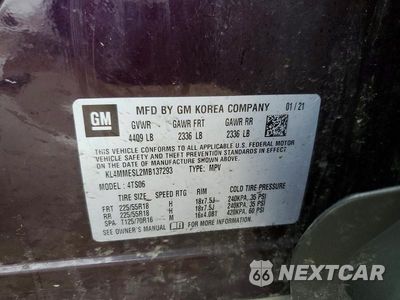 Zdjęcie 13 z 13 samochodu: 2021 BUICK ENCORE GX SELECT VIN:KL4MMESL2MB137293 - miniatura