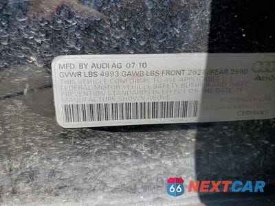Zdjęcie 13 z 13 samochodu: 2011 AUDI A6 PREMIUM VIN:WAUAKAFB3BN016323 - miniatura