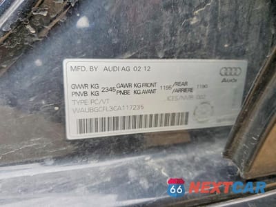 Zdjęcie 12 z 12 samochodu: 2012 AUDI S4 PREMIUM PLUS VIN:WAUBGCFL3CA117235 - miniatura