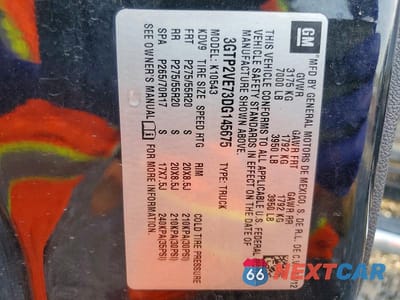 Zdjęcie 12 z 12 samochodu: 2013 GMC SIERRA K1500 SLE VIN:3GTP2VE73DG145675 - miniatura