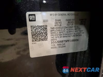 Zdjęcie 12 z 12 samochodu: 2023 CHEVROLET MALIBU LT VIN:1G1ZD5ST5PF166806 - miniatura