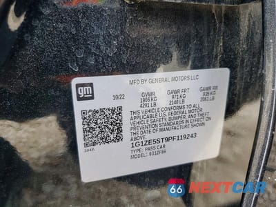 Zdjęcie 12 z 12 samochodu: 2023 CHEVROLET MALIBU PREMIER VIN:1G1ZE5ST9PF119243 - miniatura