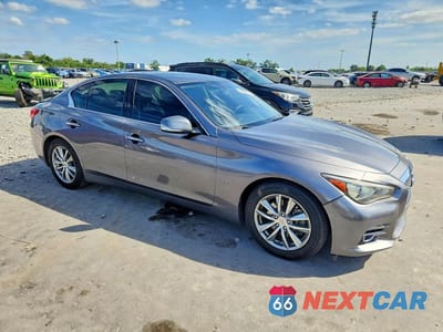 Czwarte zdjęcie samochodu z boku: 2014 INFINITI Q50 BASE VIN:JN1BV7AP5EM672038 - miniatura