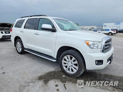 Czwarte zdjęcie samochodu z boku: 2016 TOYOTA SEQUOIA PLATINUM VIN:5TDDY5G1XGS143244 - miniatura