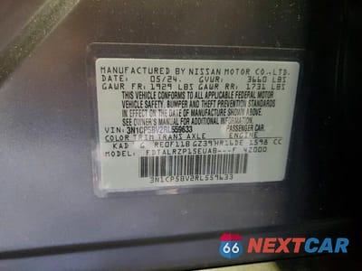 Zdjęcie 12 z 12 samochodu: 2024 NISSAN KICKS S VIN:3N1CP5BV2RL559633 - miniatura