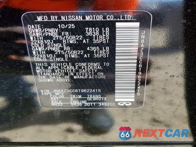 Zdjęcie 13 z 13 samochodu: 2026 INFINITI QX80 AUTOGRAPH VIN:JN8AZ3CC6T9622415 - miniatura