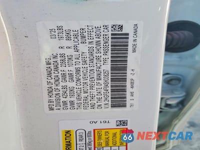 Zdjęcie 12 z 12 samochodu: 2025 HONDA CIVIC SPORT VIN:2HGFE4F84SH338257 - miniatura