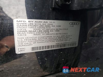 Zdjęcie 13 z 13 samochodu: 2022 AUDI Q3 PREMIUM 40 VIN:WA1AUCF36N1037299 - miniatura