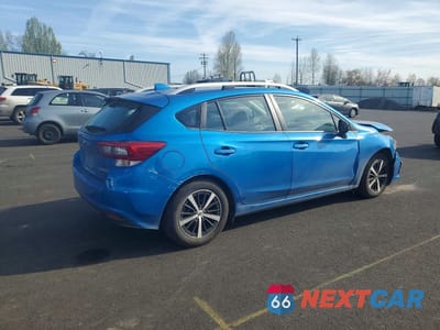 Trzecie zdjęcie samochodu z tyłu: 2021 SUBARU IMPREZA PREMIUM VIN:4S3GTAD64M3700361 - miniatura