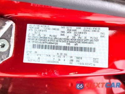Zdjęcie 14 z 14 samochodu: 2015 FORD ESCAPE TITANIUM VIN:1FMCU0J97FUB94120 - miniatura