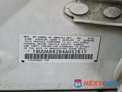 Zdjęcie 13 z 13 samochodu: 2004 ACURA TL VIN:19UUA66284A052617 - miniatura