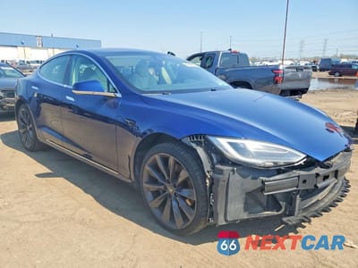 Czwarte zdjęcie samochodu z boku: 2017 TESLA MODEL S VIN:5YJSA1E27HF229116 - miniatura