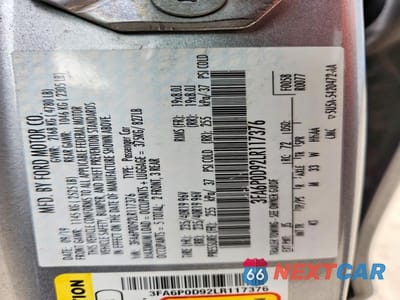 Zdjęcie 13 z 13 samochodu: 2020 FORD FUSION TITANIUM VIN:3FA6P0D92LR117376 - miniatura