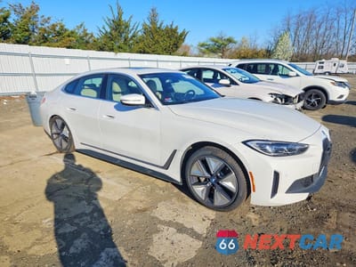 Czwarte zdjęcie samochodu z boku: 2023 BMW I4 EDRIVE 40 VIN:WBY73AW06PFN66771 - miniatura