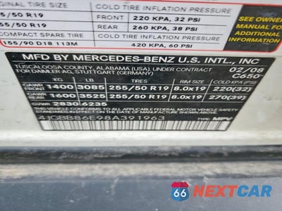 Zdjęcie 12 z 12 samochodu: 2008 MERCEDES-BENZ ML 350 VIN:4JGBB86E98A391963 - miniatura