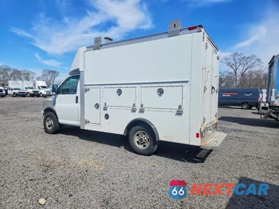 Drugie zdjęcie samochodu z przodu: 2014 GMC SAVANA UTILITY / SERVICE TRUCK VIN:1GD072BG1E1152464 - miniatura