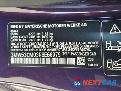Zdjęcie 12 z 12 samochodu: 2024 BMW M240XI VIN:3MW53CM03R8E68975 - miniatura