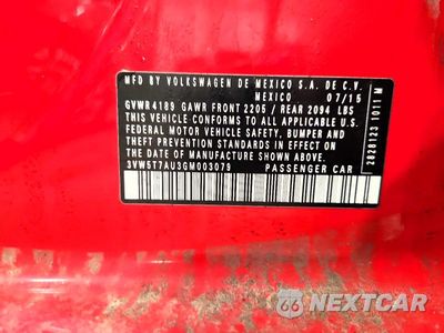 Zdjęcie 12 z 12 samochodu: 2016 VOLKSWAGEN GTI S VIN:3VW5T7AU3GM003079 - miniatura