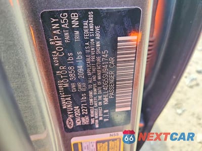 Zdjęcie 12 z 12 samochodu: 2025 HYUNDAI ELANTRA SE VIN:KMHLL4DG5SU941745 - miniatura