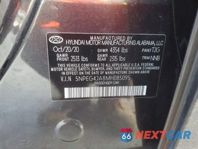 Zdjęcie 13 z 13 samochodu: 2021 HYUNDAI SONATA SE VIN:5NPEG4JA8MH085095 - miniatura