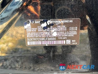 Zdjęcie 10 z 10 samochodu: 2019 BMW X3 SDRIVE30I VIN:5UXTR7C59KLF34684 - miniatura