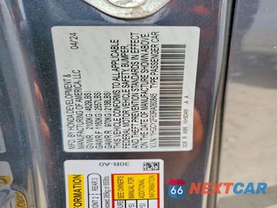 Zdjęcie 13 z 13 samochodu: 2024 HONDA ACCORD HYBRID EXL VIN:1HGCY2F63RA060845 - miniatura