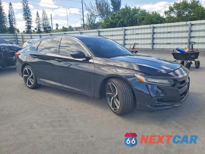 Czwarte zdjęcie samochodu z boku: 2021 HONDA ACCORD SPORT VIN:1HGCV1F33MA122858 - miniatura