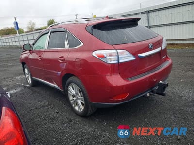 Drugie zdjęcie samochodu z przodu: 2012 LEXUS RX 450H VIN:JTJBC1BA3C2427304 - miniatura