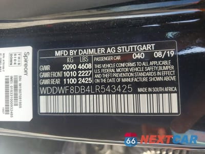 Zdjęcie 13 z 13 samochodu: 2020 MERCEDES-BENZ C 300 VIN:WDDWF8DB4LR543425 - miniatura