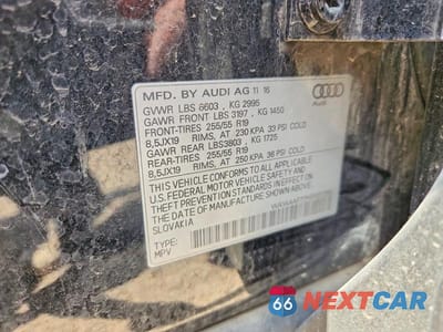 Zdjęcie 13 z 13 samochodu: 2017 AUDI Q7 PREMIUM VIN:WA1AAAF77HD037265 - miniatura
