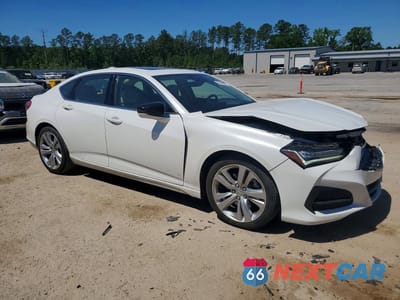 Czwarte zdjęcie samochodu z boku: 2023 ACURA TLX TECHNOLOGY VIN:19UUB5F42PA004480 - miniatura