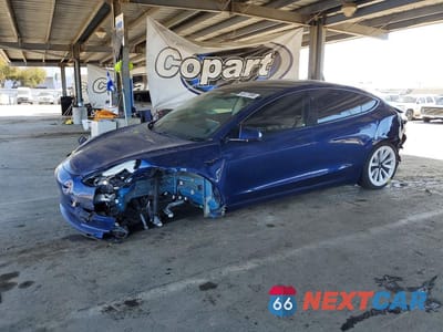 2021 TESLA MODEL 3 5YJ3E1EA3MF057404 - główne zdjęcie licytacji z USA - miniatura