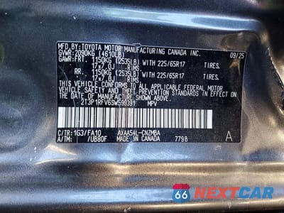 Zdjęcie 13 z 13 samochodu: 2025 TOYOTA RAV4 XLE VIN:2T3P1RFV6SW599391 - miniatura