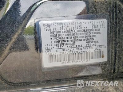Zdjęcie 12 z 12 samochodu: 2019 NISSAN SENTRA SR VIN:3N1AB7AP5KY224167 - miniatura