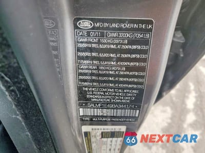 Zdjęcie 13 z 13 samochodu: 2011 LAND ROVER RANGE ROVER HSE LUXURY VIN:SALMF1E49BA344174 - miniatura