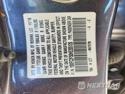 Zdjęcie 13 z 13 samochodu: 2017 HONDA CIVIC LX VIN:19XFC2F50HE205126 - miniatura