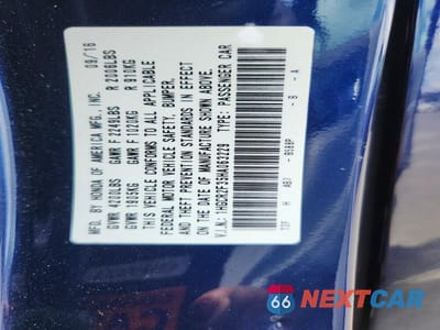 Zdjęcie 12 z 12 samochodu: 2017 HONDA ACCORD LX VIN:1HGCR2F35HA063229 - miniatura