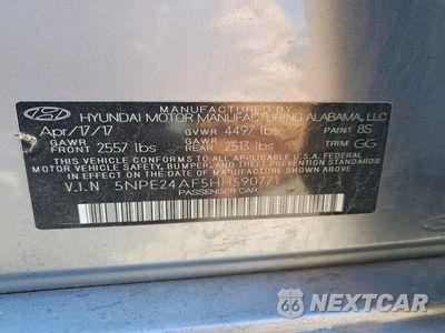 Zdjęcie 12 z 12 samochodu: 2017 HYUNDAI SONATA SE VIN:5NPE24AF5HH590771 - miniatura