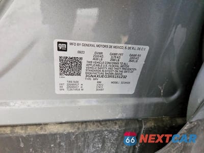 Zdjęcie 12 z 12 samochodu: 2024 CHEVROLET EQUINOX LT VIN:3GNAXUEG3RS151232 - miniatura