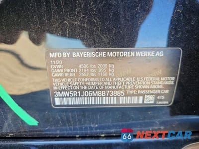 Zdjęcie 12 z 12 samochodu: 2021 BMW 330I VIN:3MW5R1J06M8B73885 - miniatura