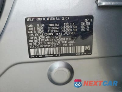 Zdjęcie 13 z 13 samochodu: 2019 HONDA HR-V LX VIN:3CZRU5H39KG700731 - miniatura